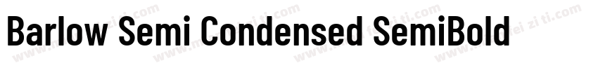 Barlow Semi Condensed SemiBold Ita字体转换